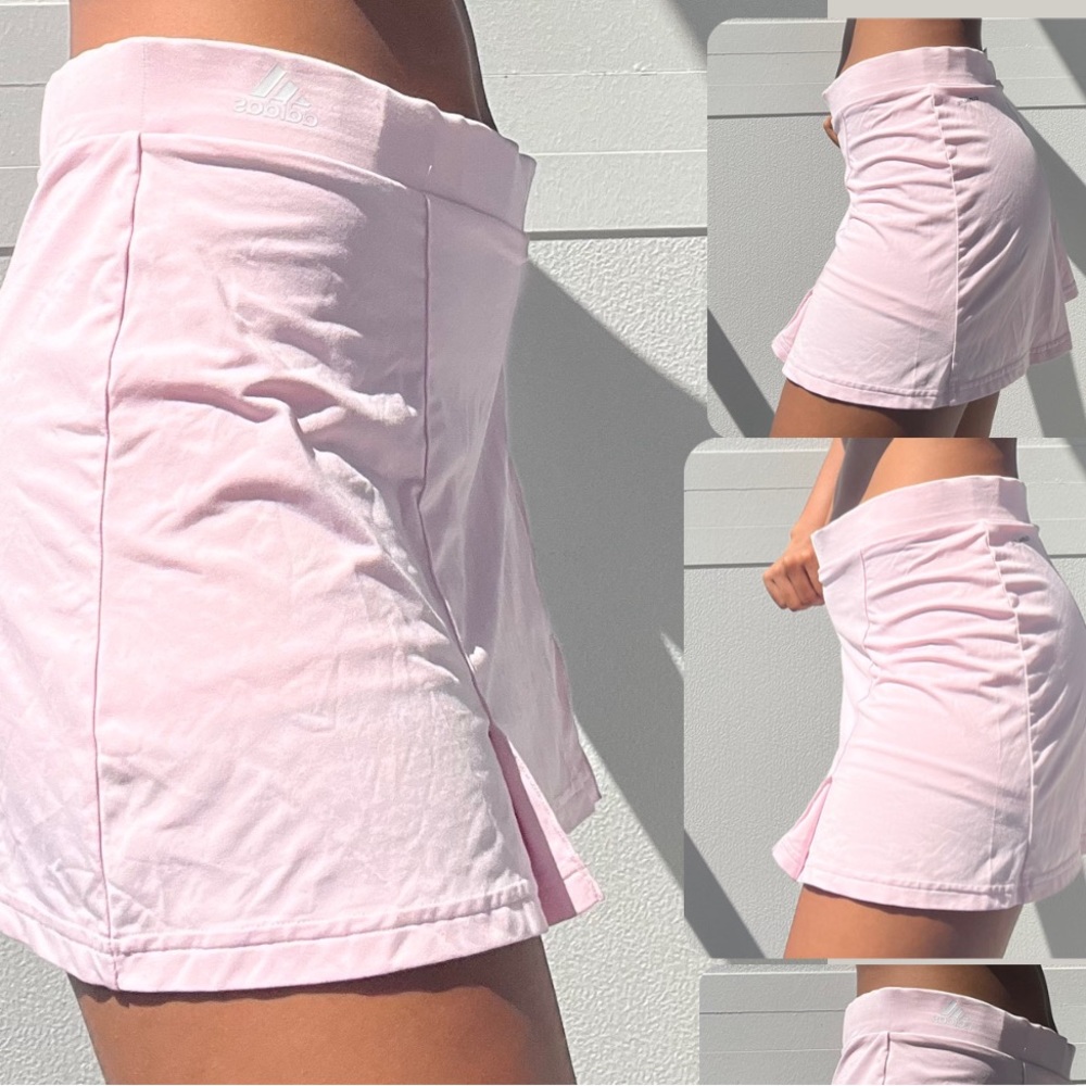 Baby Pink Adidas Tennis Skirt